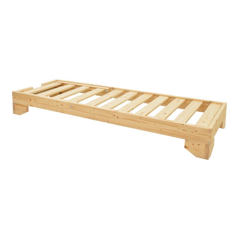 Şezlong Fendy din lemn de brad, Natural, 72x200x24 cm