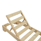 Şezlong Fendy din lemn de brad, Natural, 72x200x24 cm