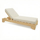 Șezlong Fendy, Natural - Nuc, 72x200x24 cm - Natural