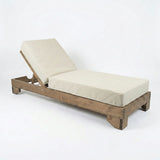 Șezlong Fendy, Natural - Nuc, 72x200x24 cm - Nuc