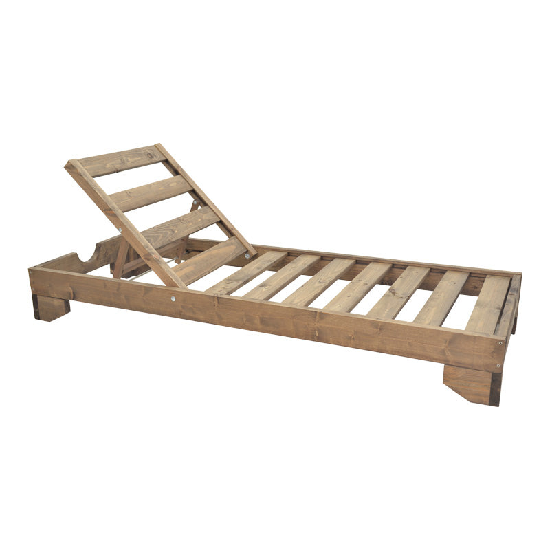 Sezlong Fendy, Lemn de brad, 72x200x24 cm - Nuc