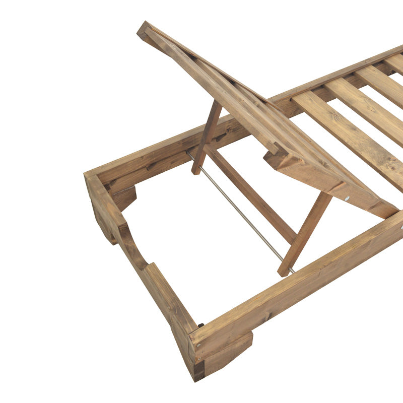Sezlong Fendy, Lemn de brad, 72x200x24 cm - Nuc