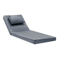Perna De Scaun Sezlong Sezlong Sadie stofa Gri 65x185x15 cm