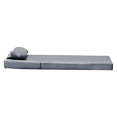 Sezlong Sezlong Sadie stofa, Gri, 65x185x15 cm, perspectiva suplimentara