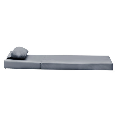 Sezlong Sezlong Sadie stofa, Gri, 65x185x15 cm, perspectiva suplimentara