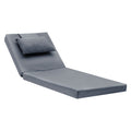 Perna De Scaun Sezlong Sezlong Sunset stofa Gri 65x185x10 cm