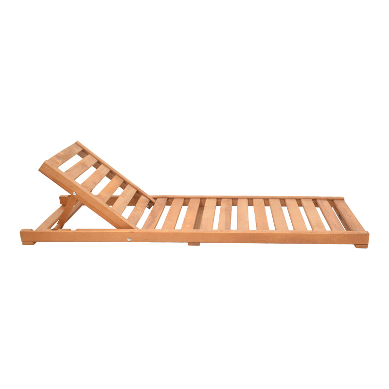 Sezlong Specta lemn masiv de fag, nuc, 60x190x50 cm