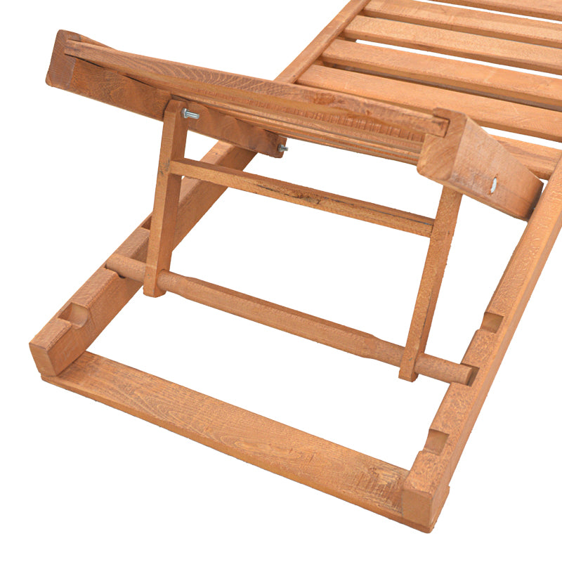 Sezlong Specta lemn masiv de fag, nuc, 60x190x50 cm