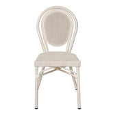 Stackable scaun Nacia aluminiu-textilene, alb, 45x59x85 cm, perspectiva suplimentara
