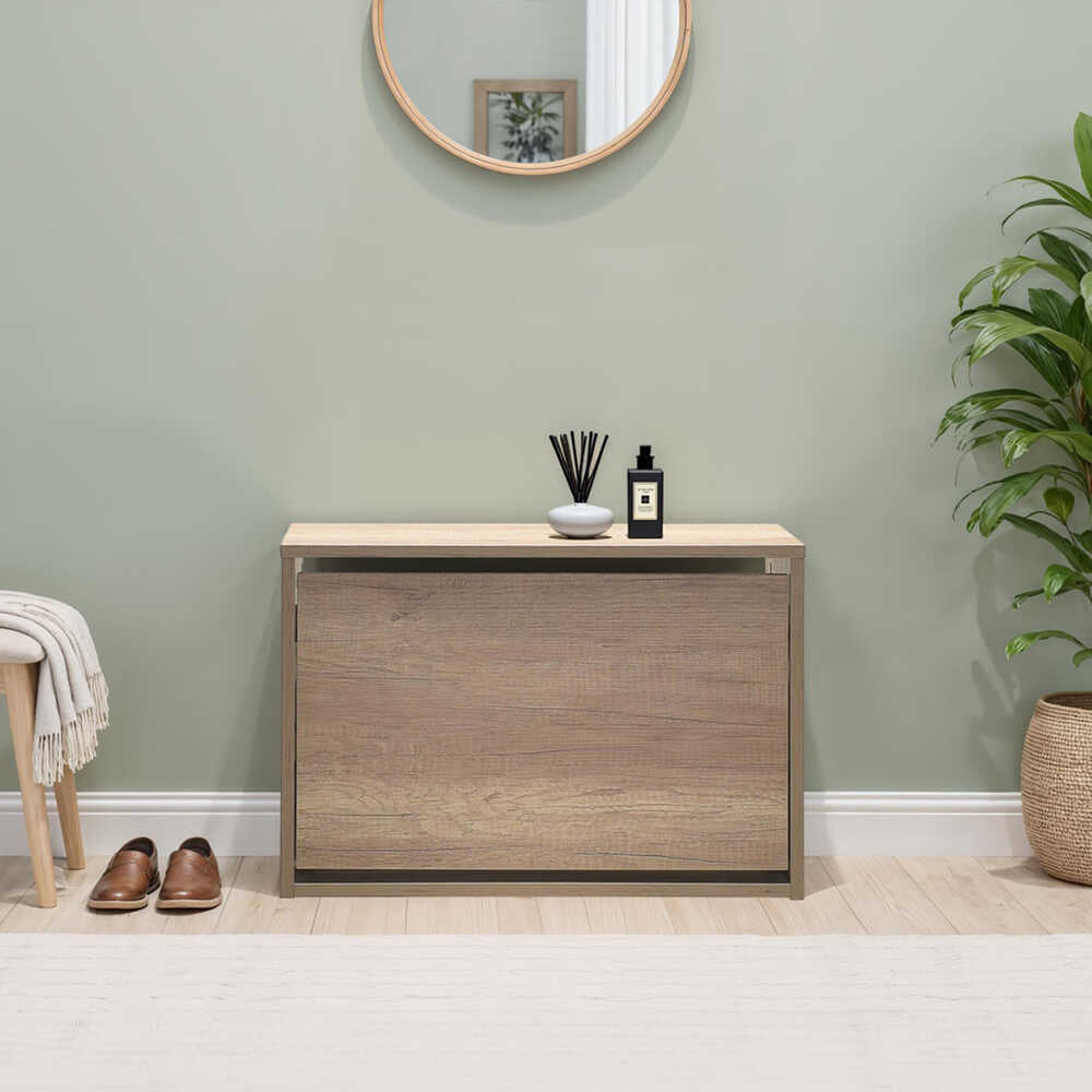 Pantofar Băncuță Adore, cu Șezut, 6 Perechi, 60 x 42 x 30 cm - Stejar