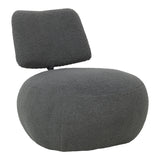 Stonie fotoliu stofă boucle, antracit, 67x73x67 cm