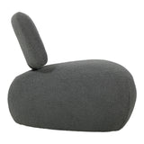 Stonie fotoliu stofă boucle, antracit, 67x73x67 cm