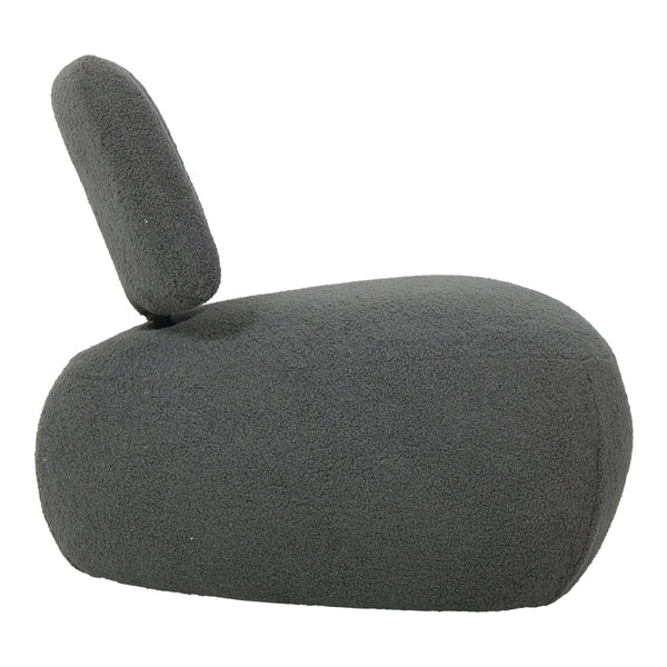 Stonie fotoliu stofă boucle, antracit, 67x73x67 cm