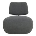 Stonie fotoliu stofă boucle antracit 67x73x67cm, 67x73x67 cm, vedere laterală, stofă, pentru living