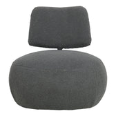 Stonie fotoliu stofă boucle antracit 67x73x67cm, 67x73x67 cm, vedere laterală, stofă, pentru living