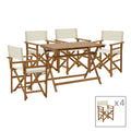 mobilier de gradina Sufragerie Bistrual-Jaybo set 5 rabatabile lemn masiv de salcâm 100x65x72 cm