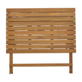 Sufragerie Bistrual-Jaybo set 5 rabatabile lemn masiv de salcâm, Natur, 100x65x72 cm, perspectiva suplimentara