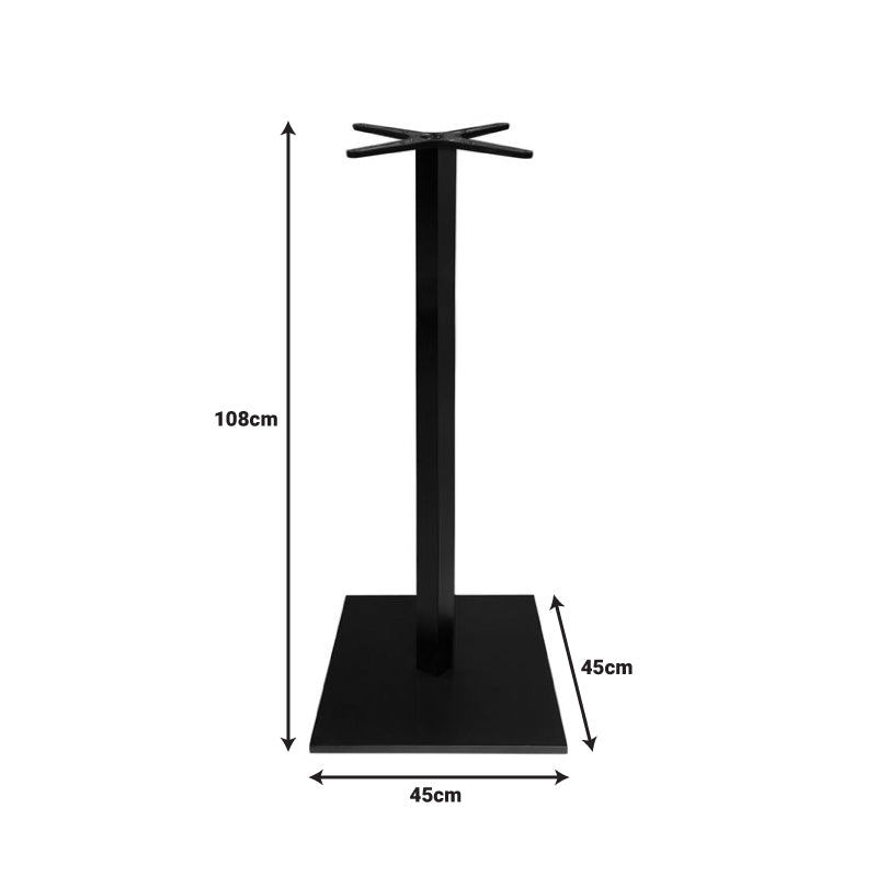 Suport blat masa Cabanol, Negru, 45x45x108 cm