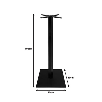 Suport blat masa Cabanol, Negru, 45x45x108 cm, imagine suplimentara