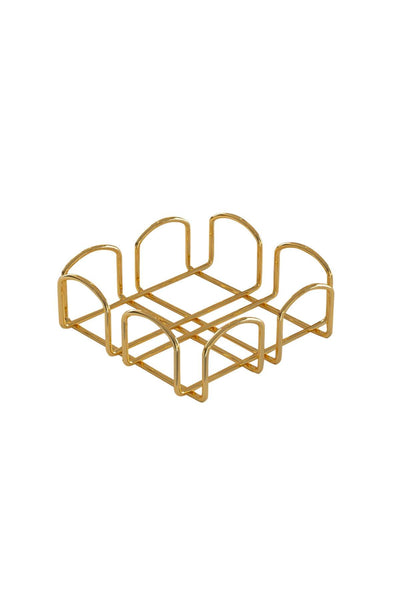Suport de șervețele Napkin Holder Sevilla, Aur, 20x7x20 cm