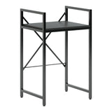 Raft suport pentru masina de spalat si uscator Delavar, Metal, 72x60x116 cm - Negru
