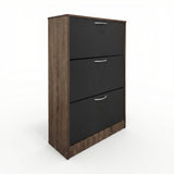 Suport pantofi cu functie depozitare Savaz, lemn stejar-antracit, 60x24x114 cm