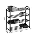 Suport Pantofi Ramon 12 Perechi, Negru, 62x20x62 cm, perspectiva suplimentara