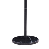 Suport pentru haine Adriana metalic, Alb - Negru, D37x172 cm - Negru