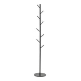 Suport pentru haine Fori metal, negru, 30x30x173 cm