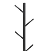 Suport pentru haine Fori metal, negru, 30x30x173 cm, imagine suplimentara