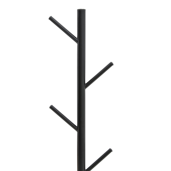 Suport pentru haine Fori metal, negru, 30x30x173 cm