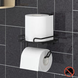 Suport pentru hârtie igienică Toilet Paper Holder Honey 1, Negru, 12.5x14.5x17 cm