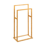 Accesorii Baie Suport pentru prosoape cu funcție de agățare Dasmal, Bambus, 42x24x81 cm