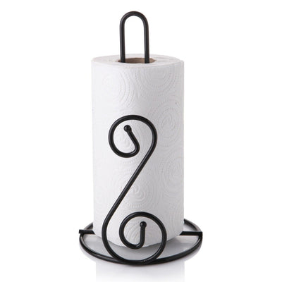Accesorii Si Ustensile Suport pentru prosop de hârtie, Negru, 12.5x37x15 cm