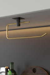 Suport pentru prosop de hârtie Paper Towel Holder Barca, Aur, 5x8x25 cm