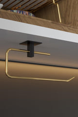 Suport pentru prosop de hârtie Paper Towel Holder Barca, Aur, 5x8x25 cm