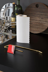 Suport pentru prosop de hârtie Paper Towel Holder Barca, Aur, 5x8x25 cm