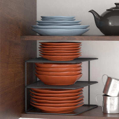 Accesorii Si Ustensile Suport pentru vase, Negru, 24.5x24.5x19.5 cm