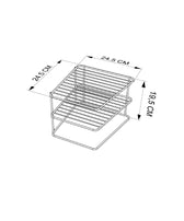 Suport pentru vase KB091, Negru, 24.5x24.5x19.5 cm