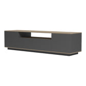 Suport TV cu functie de depozitare Winey în culori, sonoma-antracit, 180x44x44 cm, perspectiva suplimentara