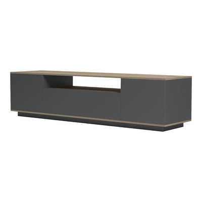 Suport TV cu functie de depozitare Winey în culori, sonoma-antracit, 180x44x44 cm, perspectiva suplimentara