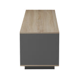 Suport TV cu functie de depozitare Winey în culori, sonoma-antracit, 180x44x44 cm