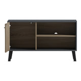 Suport TV cu rafturi Tuscany, Modern, Lemn, Sonoma-Antracit, 100x40x51 cm