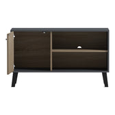 Suport TV cu rafturi Tuscany, Modern, Lemn, Sonoma-Antracit, 100x40x51 cm, imagine suplimentara