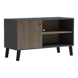 Suport TV cu rafturi Tuscany, Modern, Lemn, Sonoma-Antracit, 100x40x51 cm