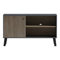 Suport TV cu rafturi Tuscany, Modern, Lemn, Sonoma-Antracit, 100x40x51 cm, foto produs 6