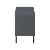 Suport TV cu rafturi Tuscany, Modern, Lemn, Sonoma-Antracit, 100x40x51 cm, foto produs 7