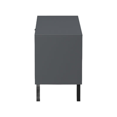 Suport TV cu rafturi Tuscany, Modern, Lemn, Sonoma-Antracit, 100x40x51 cm, foto produs 7