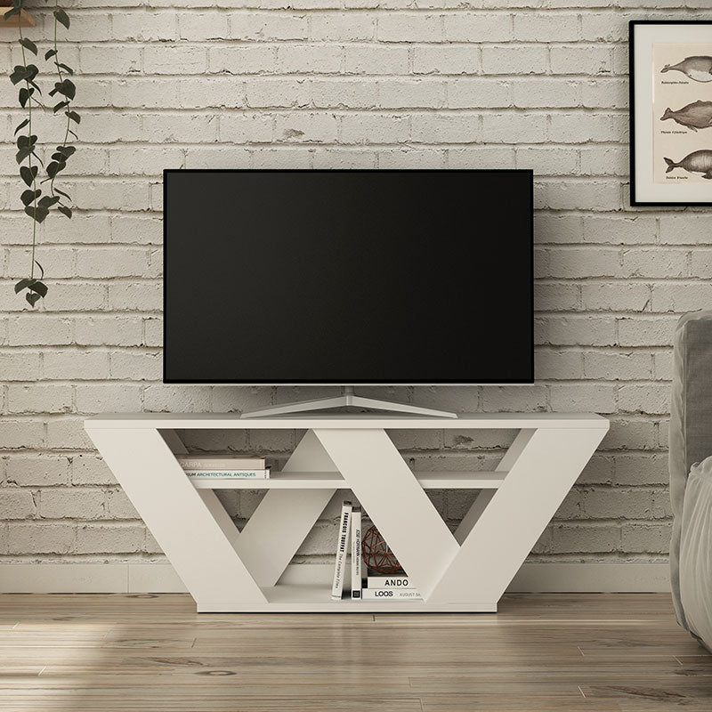 Suport TV Pipralla, Antracit, 110x30x40 cm - Alb