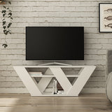 Suport TV Pipralla, Antracit, 110x30x40 cm - Alb
